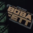 thumbnail image 3 of Star Wars - Camiseta de Boba Fett Logotipo de Manga Larga para Hombre (Negro), 3 of 3