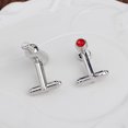 thumbnail image 2 of MasteelfCA 1 Pair Wine Glass Shape Cufflink Delicate Man Woman Cufflink Chic Sleeve Button, 2 of 7