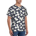 thumbnail image 5 of Rocae Daisies Flowers for Men's Moisture-Wicking Crew Tee - T-Shirt for Sports, Outdoor Activities, and Casual WearMedium, 5 of 9