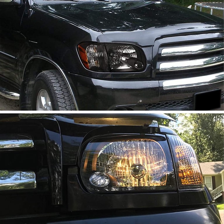 2005-2006 Toyota Tundra/2005-2007 Sequoia Switchback Sequential LED Bar Factory Style Headlights W Corner Lamps Matte Black Housing Clear Lens 2005-2006 Toyota Tundra/2005-2007 Sequoia Switchback Sequential LED Bar Factory Style Headlights W Corner Lamps Matte Black Housing Clear Lens