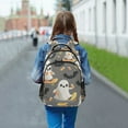 thumbnail image 6 of FORMRS Unisex Backpack Elementary School Travel Bookbag with Reflective Stripes, Cute Ghosts, 6 of 7