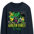thumbnail image 3 of Marvel - St. Patrick's Day Green Vibes Only - Men's Long Sleeve Graphic T-Shirt, 3 of 5