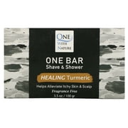 One With Nature  3.5 oz Turmeric Soap, Pack of 3