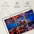 thumbnail image 6 of Elephant Stock Sea Turtle Over Coral Reef Wall Art - Horizontal Multi Panel Canvas - Living Room Wall Decor - Animal Multi Panel - Gray And Brown Decor - 45" x 28", 6 of 8