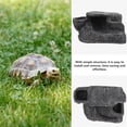 thumbnail image 3 of CATIEBYE Wear Resistant Resin Turtle Ramp Dark Grey Decorative Platform for Lizards and Tortoises, 3 of 6