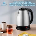 thumbnail image 2 of Jarra Tetera Cafetera Electrica 2Litros Acero Inoxidable Portatil, 2 of 8