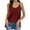 Wine, variant on gakvbuo Summer Tank Top for Womens 2025 Summer Women Summer Fashion Casual Sleeveless Round-Neck Solid Tank Tops Blouse Vest