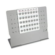 Metal Perpetual Calendar Adjustable Monthly Planner 2023 Calendars Free Standing Waterproof Desk Calendar for School Kitchen Tabletop Home