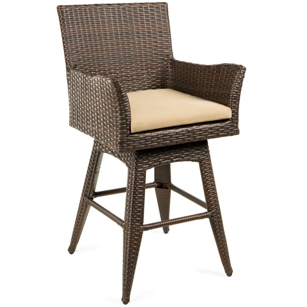 Outdoor Patio Furniture, Wicker Outside Bar Stools