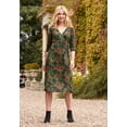 thumbnail image 2 of Joe Browns Women's Plus Size Stretch Knit Faux Wrap Midi Dress, 2 of 6