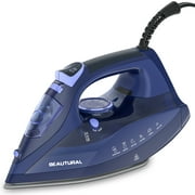 BEAUTURAL Steam Iron with Precise Thermostat Dial, 3 Automatic Shut-off Methods, Self-Cleaning, Anti-Calcium and Anti-Drip.
