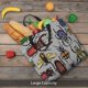 thumbnail image 5 of Balery Bright Insects Bolsa de Mano para Mujeres con Cremallera, Bolsa de Gimnasio con Compartimentos, Bolsa para Laptop, Bolsa para Trabajo, 5 of 7