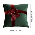 thumbnail image 3 of ToyKingdee Christmas Velvet Throw Pillows Decoration Xmas Gift Boxes Shaped Plush Pillow with Bow for Winter Xmas Home Bedroom Sofa Party Decoration, 3 of 6