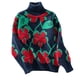 thumbnail image 1 of Suéter de cuello redondo para mujer, suéter holgado de invierno, suéter de cuello redondo de manga larga, tops de poliéster para mujer, 1 of 3
