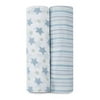 aden + anais Classic Muslin Swaddle Blanket 2 Pack (Prince Charming, One Size)