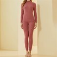 thumbnail image 5 of Tweang Lounge Set for Women Slim Fit Womens Base Layer Cold Weather Under Clothes Womens Long Johns Thermal Sets Underwear Set Thermals for Women Pink L-4XL, 5 of 5