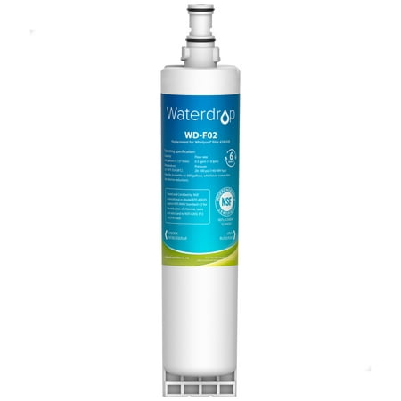 

Waterdrop 4396508 NSF 53&42 Certified Refrigerator Water Filter Compatible with Whirlpool 4396508 4396510 4392857 Kenmore 46-9010 NLC240V EveryDrop Filter 5 EDR5RXD1 PUR W10186668