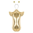 thumbnail image 4 of vastwit Girls Astronaut Leotard Metallic Alien Outfits Outer Space Fighter Bodysuit with Hair Hoop Gold 16, 4 of 7