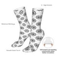 thumbnail image 4 of KLL Retro Compass Print Womens Crew Socks Athletic Middle Tube Long Socks Novelty Socks Gifts For Men, 4 of 7