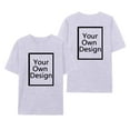 thumbnail image 4 of Custom Printed T Shirts For Women Text Logo Photo Design Front Back Soft Comfortable Tee Casual Fashion Top, 4 of 4