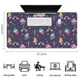 thumbnail image 5 of Long Mouse Pads for Desk,Fairy Princess Magic Pattern Desk Mats on Top Of Desks, Desk Mouse Pad Extra Large with 3mm Non-Slip Base and Stitched Edge for Gaming,Office,Work,Home 47.3"x23.6", 5 of 6