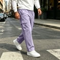 thumbnail image 4 of Men's Open Bottom Cargo Sweatpants, Sizes S-5XL, 4 of 6