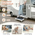 thumbnail image 4 of Stepping Stool for Adults Two Step Stool with Handle Medical Mobile Home Stairs SUV Car RV Steps with Handrail Step Ladder for Elderly Truck Hot Tub Kitchen Handicap Step Up Foot Stool, 4 of 6