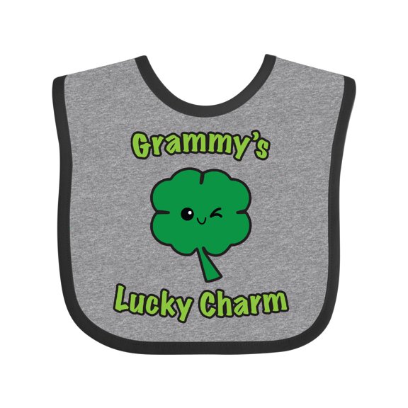 Inktastic Grammy's Lucky Charm Boys or Girls Baby Bib