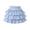 Blue, variant on Zpanxa Girls Summer Clothes Kids Girls Skirt Sports Mini Tier Ruffle Plain Elastic High Waist Casual Skirts Black 7 Years