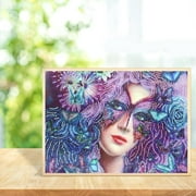 YYY 5D DIY Special Shaped Diamond Painting Girl Cross Stitch Kit Home Bedroom Decor