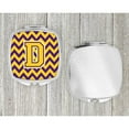 thumbnail image 4 of Letter D Chevron Purple and Gold Compact Mirror CJ1041-DSCM, 4 of 4