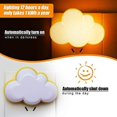thumbnail image 2 of Jinsinto 2 Pack LED Night Light Cloud Soft Light Plug into Wall Cute Baby Wall Nursery Lamp Warm Sensor Plug-in Intelligent Nightlight for Kids, 2 of 5