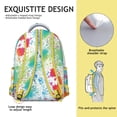 thumbnail image 5 of Geometric Shapes Texture Print Laptop Backpack for College Students, Stylish Bookbag for School and Work, Durable Daypack with Organizer, Ideal Gift Idea, 5 of 6