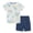 Grey, variant on Gerichy Boys Summer Outfits Toddler Baby Boy Summer Clothes Mamas Boy Embroidery T Shirt Top Elastic Waist Short Set Boy Outfits