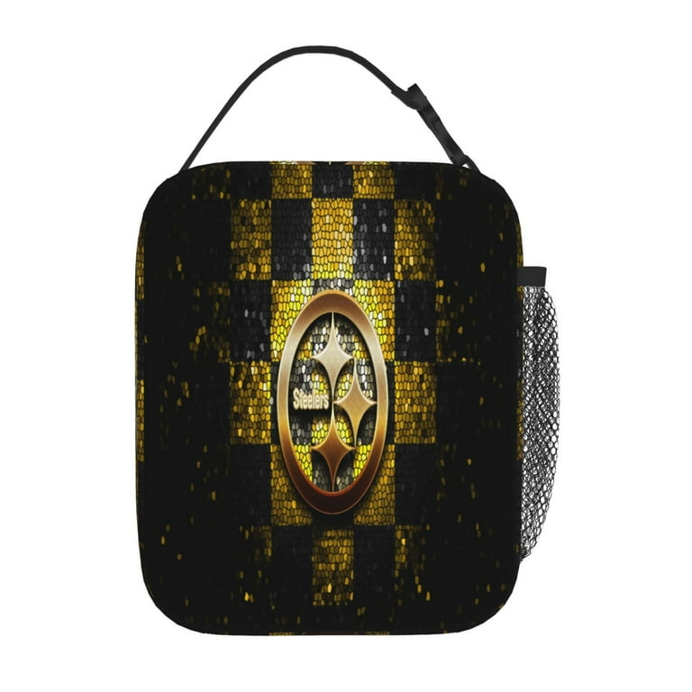Pittsburgh Steelers Insulated Lunch Bag Portable Cooler Thermal Women Tote Bag Large Capacity Lunch Box Waterproof Reusable Lunch Box for Adults Office Picnic Work Or Travel Walmart