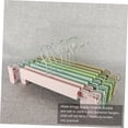 thumbnail image 3 of Topbathy 10Pcs Pants Clip Hangers Hook Shape Pink Skid Resistance for Adults Laundry, 3 of 8