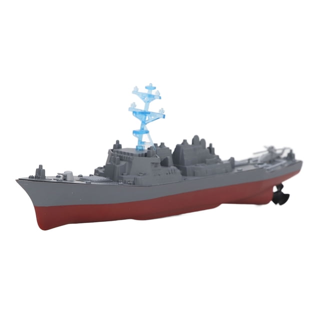Remote Control Warship,2.4GHz Remote Control Mini Boat Simulation Remote Control Warship Water Children Kids Toys