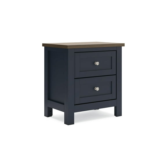 Signature Design by Ashley Landocken Two Drawer Nightstand, Blue