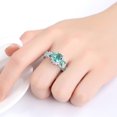 thumbnail image 4 of Retro Zircon Ring For Women With Green Blue Inlay Jewelry, 4 of 4