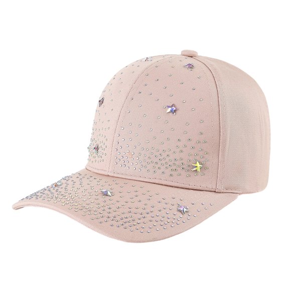 WAYUTE Vintage Starry Rhinestone Baseball Caps for All Season Fashion Solid Color Unisex Trendy Visor Sun Hat Summer Outdoor