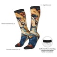 thumbnail image 6 of Fotbe Patriotic Bulldog Welcome print Women's Men's Novelty Crew Socks Cotton Socks Knee High Socks for Walking,Running,Nurses,Pregnancy, 6 of 8