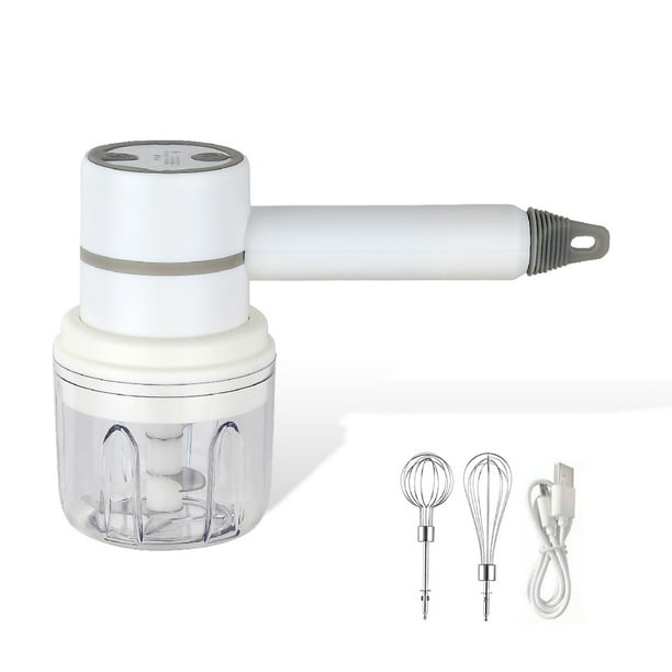 Mezclador de alimentos eléctrico Wosthever batidora de mano desmontable 3 modos ajustable color blanco