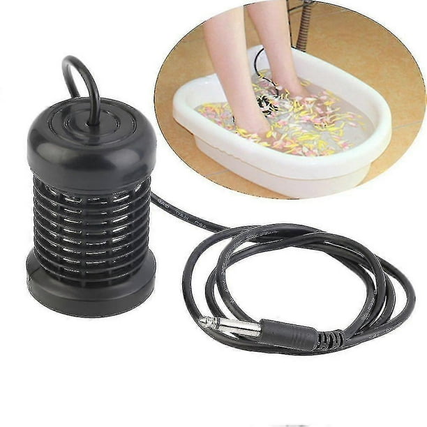 Baño de pies desintoxicante, conjunto redondo de acero inoxidable, Aqua Spa, limpieza iónica, iones