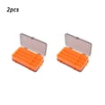 thumbnail image 2 of Soidarity 2 uds. Caja de señuelos de pesca con asa, caja de recolección de cebo, cajas de almacenamiento, organizador de suministros, Pescar Naranja, 2 of 6