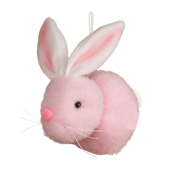 BINGLI 3D Plush Easter Bunny Hanging Decoration - Fluffy Stuffed Rabbit Wall Display for Doorway Decor, Spring Festival Celebrations, Easter Party Backdrops, Seasonal Living Room Ornaments