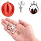 thumbnail image 2 of Ganchos Dobles de Metal Rojo Verde Paquete de 4, 2 of 3