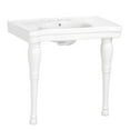 thumbnail image 6 of Renovators Supply White Console Sink Spindle Leg Pair for Pedestal Sinks for Bathrooms, 6 of 6