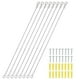 thumbnail image 1 of Limitador de puerta de gabinete de 8 pulgadas, paquete de 8 limitadores de bisagra de acero inoxidable de 2mm de diámetro, 1 of 6