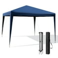 thumbnail image 1 of Costway Patio 10x10ft Outdoor Instant Pop-up Canopy Folding Sun Shelter Carry Bag Navy, 1 of 8