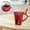 Red, variant on Mini Sweet Cup, Ceramic Coffee Warmer Mug, Portable Chocolate Melting Cup with Fork for Cheese, Great for Adult for Camping/Date/Movie Night/Birthday/Wedding Gifts
